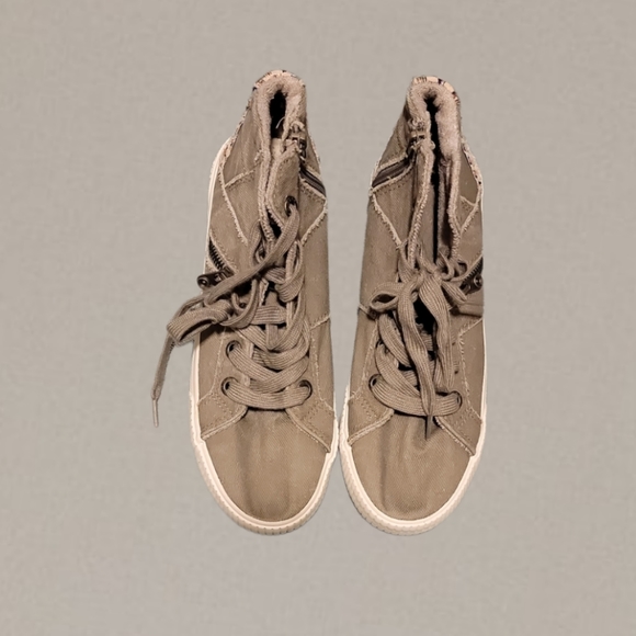 Hightop Blowfish Zip Up Boho Sneakers Size 8 - Picture 4 of 6